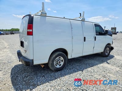 Trzecie zdjęcie samochodu z tyłu: 2019 GMC SAVANA VIN:1GTW7AFG1K1149725 - miniatura