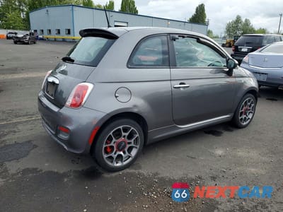 Trzecie zdjęcie samochodu z tyłu: 2012 FIAT 500 SPORT VIN:3C3CFFBR2CT114541 - miniatura