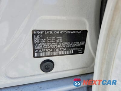 Zdjęcie 12 z 12 samochodu: 2013 BMW 535 I VIN:WBAFR7C5XDC817784 - miniatura