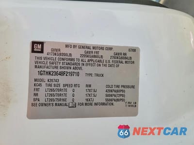 Zdjęcie 13 z 13 samochodu: 2008 GMC SIERRA K2500 HEAVY DUTY VIN:1GTHK23648F219710 - miniatura