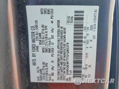 Zdjęcie 13 z 13 samochodu: 2016 FORD TRANSIT CONNECT XLT VIN:NM0GE9F77G1280378 - miniatura