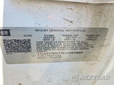 Zdjęcie 12 z 12 samochodu: 2020 CHEVROLET MALIBU LS VIN:1G1ZC5ST5LF083860 - miniatura