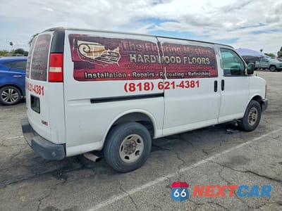 Trzecie zdjęcie samochodu z tyłu: 2008 GMC SAVANA G2500 VIN:1GTGG25C581151933 - miniatura