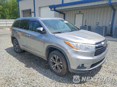 Czwarte zdjęcie samochodu z boku: 2016 TOYOTA HIGHLANDER XLE VIN:5TDKKRFH8GS128921 - miniatura