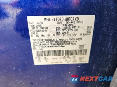 Zdjęcie 13 z 13 samochodu: 2013 FORD EXPLORER LIMITED VIN:1FM5K7F91DGA65544 - miniatura