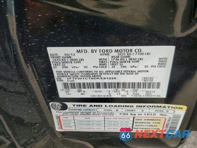 Zdjęcie 12 z 12 samochodu: 2013 FORD F150 SUPERCREW VIN:1FTFW1CT6DKE81225 - miniatura