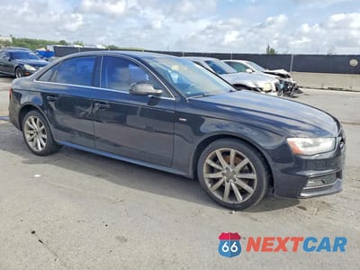 Czwarte zdjęcie samochodu z boku: 2014 AUDI A4 PREMIUM VIN:WAUAFAFL0EN003076 - miniatura