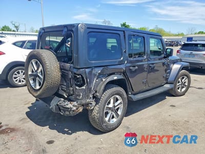 Trzecie zdjęcie samochodu z tyłu: 2022 JEEP WRANGLER UNLIMITED SAHARA VIN:1C4HJXEG6NW267825 - miniatura