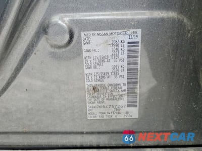 Zdjęcie 13 z 13 samochodu: 2020 NISSAN ROGUE SL VIN:5N1AT2MT6LC757267 - miniatura