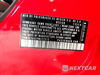 Zdjęcie 12 z 12 samochodu: 2015 VOLKSWAGEN JETTA GLI VIN:3VW4T7AJ2FM277213 - miniatura