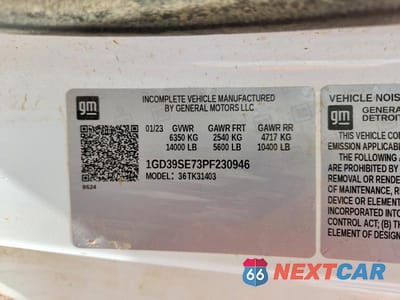 Zdjęcie 13 z 13 samochodu: 2023 GMC SIERRA K35 - BOX TRUCK VIN:1GD39SE73PF230946 - miniatura