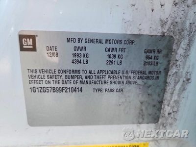 Zdjęcie 12 z 12 samochodu: 2009 CHEVROLET MALIBU LS VIN:1G1ZG57B99F210414 - miniatura