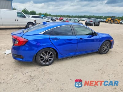 Trzecie zdjęcie samochodu z tyłu: 2021 HONDA CIVIC EX VIN:19XFC1F31ME012213 - miniatura