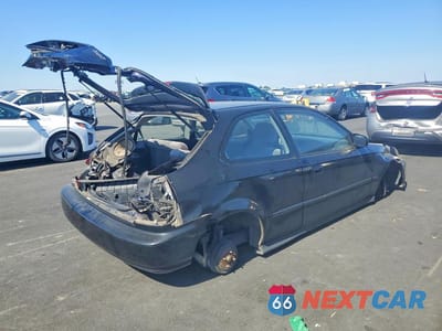 Trzecie zdjęcie samochodu z tyłu: 1999 HONDA CIVIC DX VIN:2HGEJ6345XH112613 - miniatura