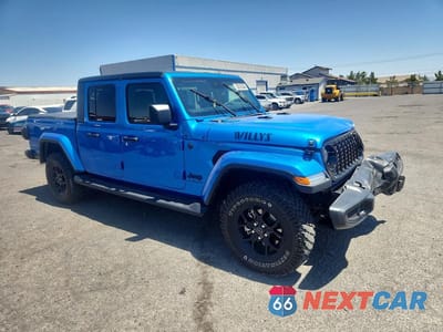 Czwarte zdjęcie samochodu z boku: 2024 JEEP GLADIATOR SPORT VIN:1C6HJTAG1RL122768 - miniatura