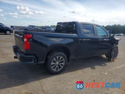 Trzecie zdjęcie samochodu z tyłu: 2021 CHEVROLET SILVERADO K1500 RST VIN:3GCUYEET0MG159063 - miniatura