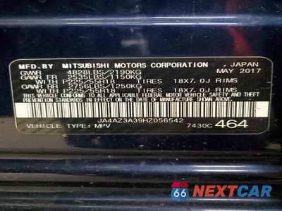 Zdjęcie 13 z 13 samochodu: 2017 MITSUBISHI OUTLANDER SE VIN:JA4AZ3A39HZ056542 - miniatura