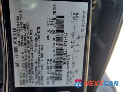 Zdjęcie 12 z 12 samochodu: 2017 LINCOLN MKZ RESERVE VIN:3LN6L5E90HR617847 - miniatura