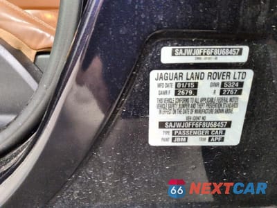 Zdjęcie 12 z 12 samochodu: 2015 JAGUAR XF 3.0 SPORT AWD VIN:SAJWJ0FF6F8U68457 - miniatura