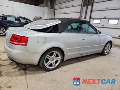Trzecie zdjęcie samochodu z tyłu: 2007 AUDI A4 2.0T CABRIOLET QUATTRO VIN:WAUDF48H97K037111 - miniatura