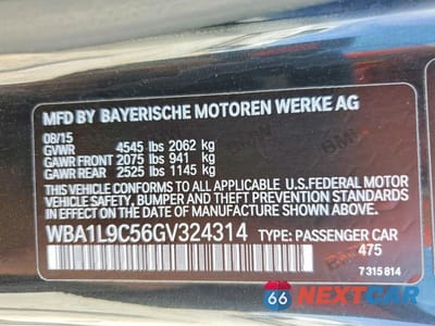 Zdjęcie 12 z 12 samochodu: 2016 BMW 228 XI SULEV VIN:WBA1L9C56GV324314 - miniatura