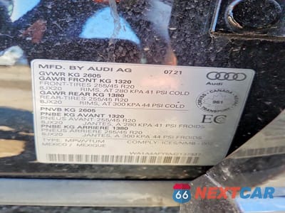 Zdjęcie 13 z 13 samochodu: 2021 AUDI SQ5 PREMIUM VIN:WA1A4AFY5M2137337 - miniatura