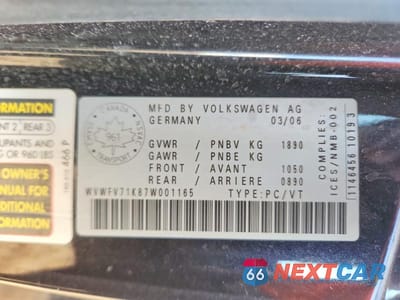 Zdjęcie 12 z 12 samochodu: 2007 VOLKSWAGEN NEW GTI FAHRENHEIT VIN:WVWFV71K87W001165 - miniatura