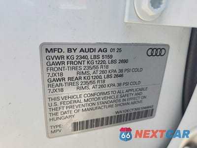 Zdjęcie 12 z 12 samochodu: 2025 AUDI Q3 PREMIUM S LINE 45 VIN:WA1DECF30S1044643 - miniatura