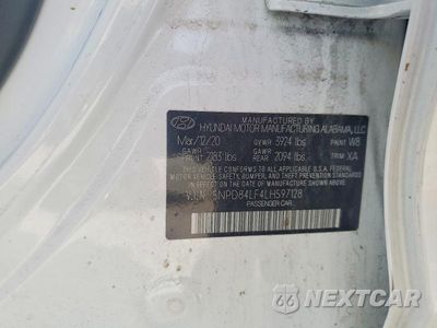 Zdjęcie 12 z 12 samochodu: 2020 HYUNDAI ELANTRA LIMITED VIN:5NPD84LF4LH597128 - miniatura