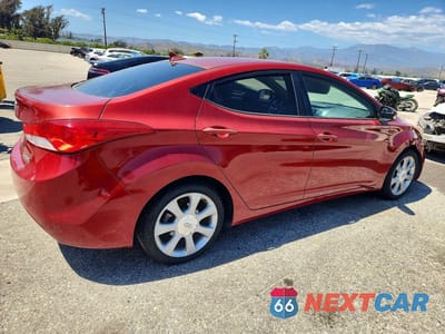 Trzecie zdjęcie samochodu z tyłu: 2012 HYUNDAI ELANTRA LIMITED VIN:KMHDH4AE5CU479925 - miniatura