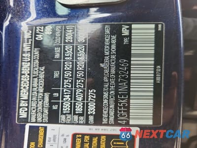 Zdjęcie 13 z 13 samochodu: 2022 MERCEDES-BENZ GLS 450 4MATIC VIN:4JGFF5KE1NA732469 - miniatura
