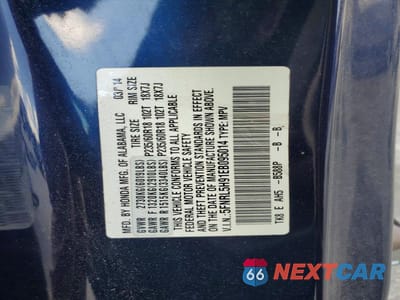Zdjęcie 13 z 13 samochodu: 2014 HONDA ODYSSEY TOURING VIN:5FNRL5H91EB095014 - miniatura