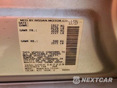 Zdjęcie 12 z 12 samochodu: 2018 NISSAN ALTIMA 2.5 SL VIN:1N4AL3AP0JC167229 - miniatura