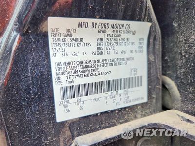 Zdjęcie 12 z 12 samochodu: 2014 FORD F250 SUPER DUTY VIN:1FT7W2B6XEEA24617 - miniatura