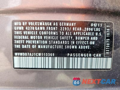 Zdjęcie 13 z 13 samochodu: 2012 VOLKSWAGEN GOLF VIN:WVWDB7AJ1CW113369 - miniatura