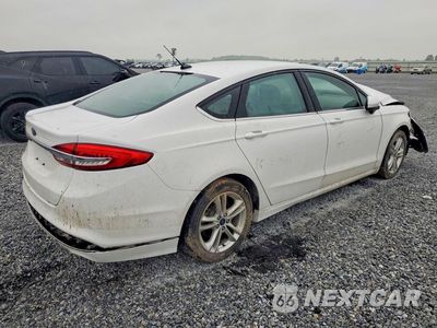 Trzecie zdjęcie samochodu z tyłu: 2018 FORD FUSION S HYBRID VIN:3FA6P0UU0JR142360 - miniatura