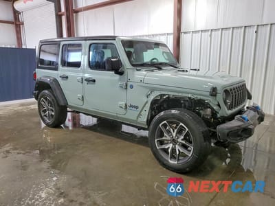 Czwarte zdjęcie samochodu z boku: 2024 JEEP WRANGLER 4XE VIN:1C4RJXN69RW316551 - miniatura