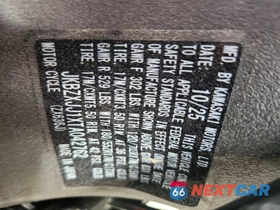 Zdjęcie 9 z 9 samochodu: 2026 KAWASAKI ZX636 K VIN:JKBZXJJ1XTA042762 - miniatura