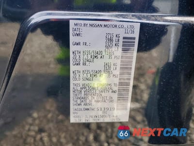 Zdjęcie 13 z 13 samochodu: 2017 INFINITI QX60 BASE VIN:5N1DL0MM7HC513919 - miniatura