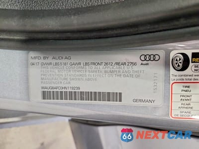 Zdjęcie 13 z 13 samochodu: 2017 AUDI A6 PREMIUM PLUS VIN:WAUG8AFC0HN119239 - miniatura
