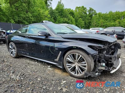 Czwarte zdjęcie samochodu z boku: 2018 INFINITI Q60 3.0T LUXE VIN:JN1EV7EL7JM393141 - miniatura
