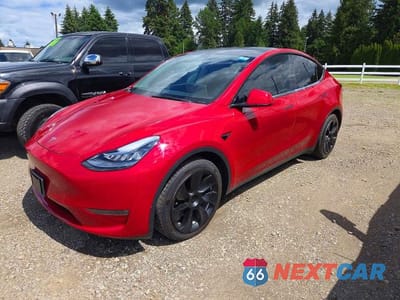 Drugie zdjęcie samochodu z przodu: 2021 TESLA MODEL Y VIN:5YJYGDEE4MF233509 - miniatura