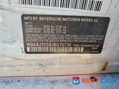 Zdjęcie 12 z 12 samochodu: 2018 BMW 430I GRAN COUPE VIN:WBA4J1C54JBG76730 - miniatura
