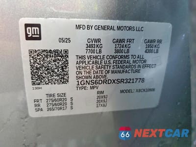 Zdjęcie 13 z 13 samochodu: 2025 CHEVROLET SUBURBAN K1500 Z71 VIN:1GNS6DRDXSR321778 - miniatura
