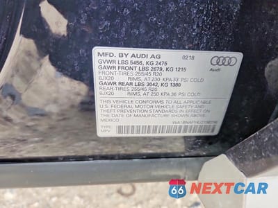 Zdjęcie 13 z 13 samochodu: 2018 AUDI Q5 PREMIUM PLUS VIN:WA1BNAFY4J2138296 - miniatura