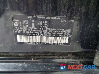 Zdjęcie 13 z 13 samochodu: 2018 SUBARU IMPREZA VIN:4S3GKAA69J3606205 - miniatura