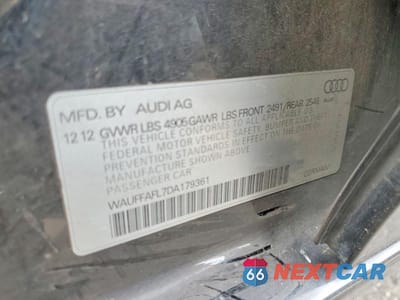 Zdjęcie 12 z 12 samochodu: 2013 AUDI A4 PREMIUM PLUS VIN:WAUFFAFL7DA179361 - miniatura
