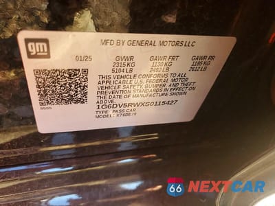 Zdjęcie 12 z 12 samochodu: 2025 CADILLAC CT5-V VIN:1G6DV5RWXS0115427 - miniatura