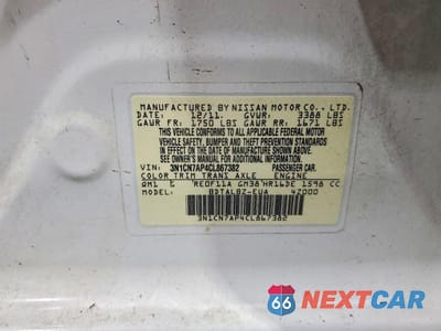 Zdjęcie 12 z 12 samochodu: 2012 NISSAN VERSA 1.6 S VIN:3N1CN7AP4CL867382 - miniatura
