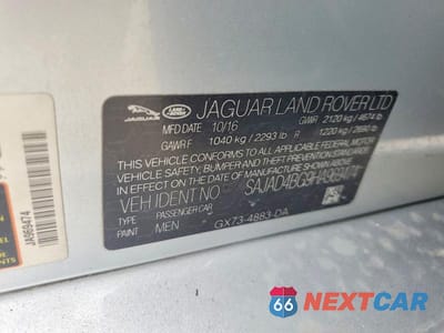 Zdjęcie 12 z 12 samochodu: 2017 JAGUAR XE PREMIUM VIN:SAJAD4BG9HA969474 - miniatura